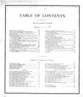 Table of Contents, Macon County 1874